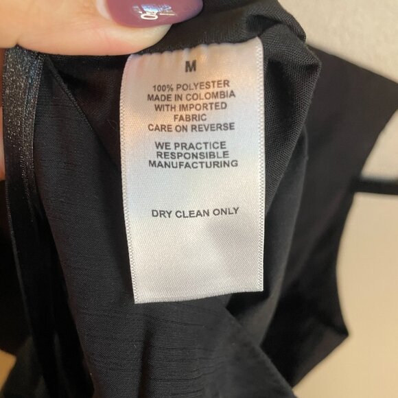 The Femm Black Dress Sz Medium Cutout Party Resort Vacation Chic Fun Minimalist - Picture 8 of 8